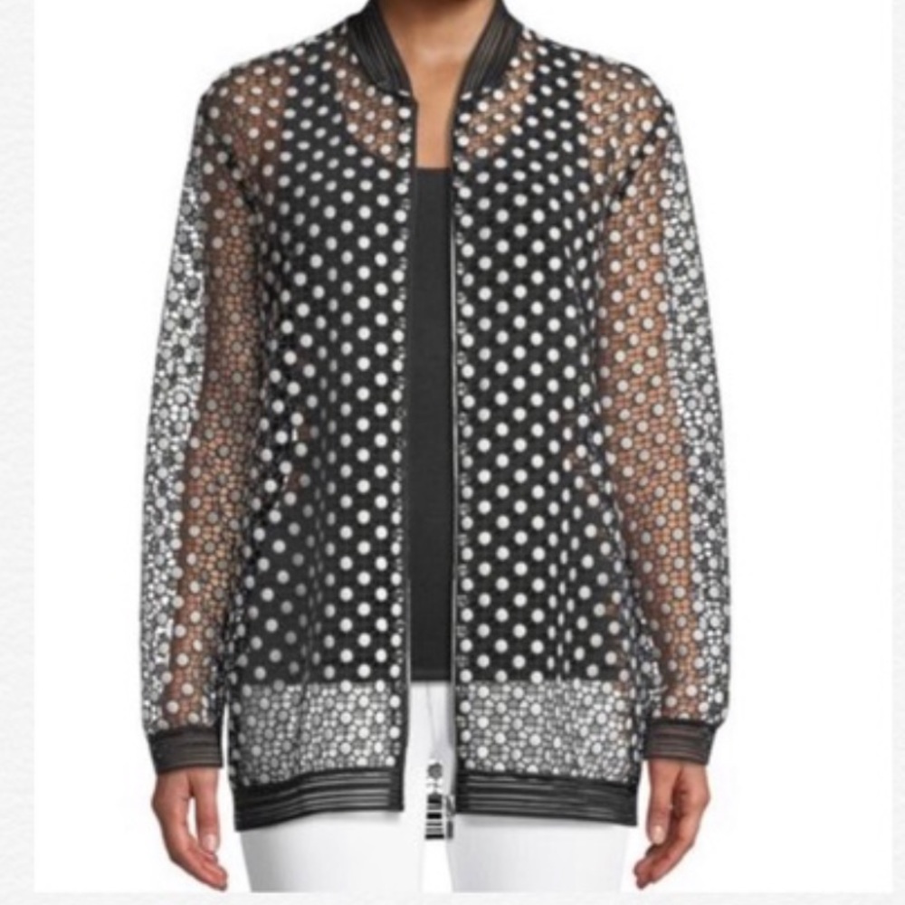 Elie Tahari Mesh Jacket